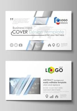 The minimalistic abstract vector illustration of the editable layout of two c 스톡 일러스트
