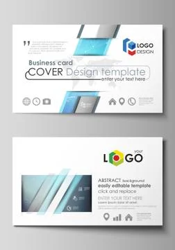 The minimalistic abstract vector illustration of the editable layout of two Stock Illustration