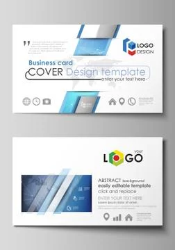 The minimalistic abstract vector illustration of the editable layout of two Stock Illustration