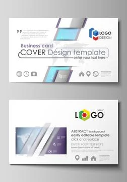 The minimalistic abstract vector illustration of the editable layout of two Stock Illustration