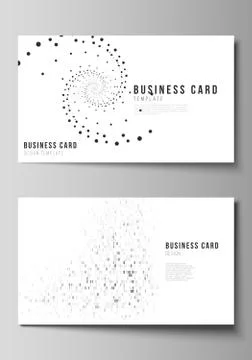 The minimalistic abstract vector illustration of the editable layout of two c 스톡 일러스트