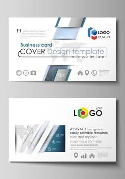 The minimalistic abstract vector illustration of the editable layout of two イラスト素材
