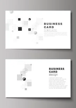 The minimalistic abstract vector illustration of the editable layout of two Stock Illustration