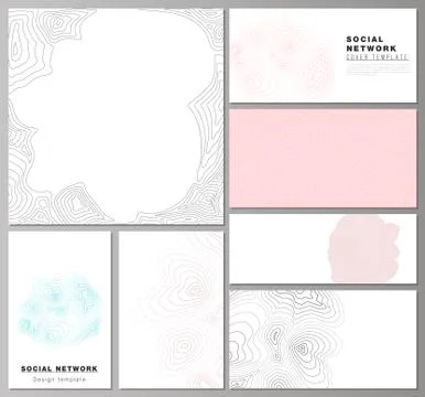 The minimalistic abstract vector illustration of the editable layouts of modern Stock Illustration