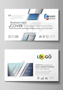 The minimalistic abstract vector illustration of the editable layout of two イラスト素材