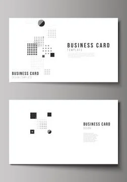 The minimalistic abstract vector illustration of the editable layout of two Stock Illustration