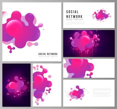 The minimalistic abstract vector illustration of the editable layouts of modern Stock Illustration