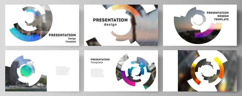 Minimalistic abstract vector illustration of editable layout of the presentation Illustrazione stock