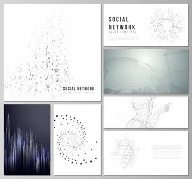 The minimalistic abstract vector illustration of the editable layouts of modern Stock Illustration