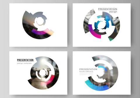 Minimalistic abstract vector illustration of editable layout of the presentation Illustrazione stock