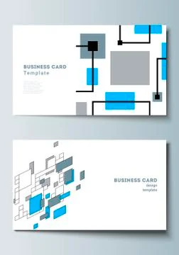 The minimalistic abstract vector illustration of editable layout of two creative Stock Illustration