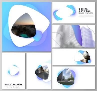 The minimalistic abstract vector illustration of editable layouts of modern Stock-Illustration