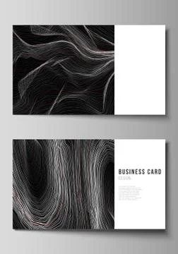 The minimalistic abstract vector illustration of the editable layout of two Illustrazione stock