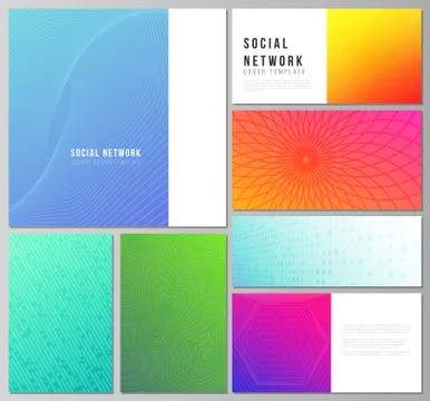 The minimalistic abstract vector illustration of the editable layouts of modern Stock Illustration