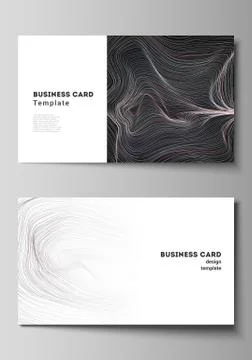 The minimalistic abstract vector illustration of the editable layout of two Illustrazione stock