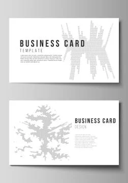 The minimalistic abstract vector illustration of the editable layout of two 스톡 일러스트