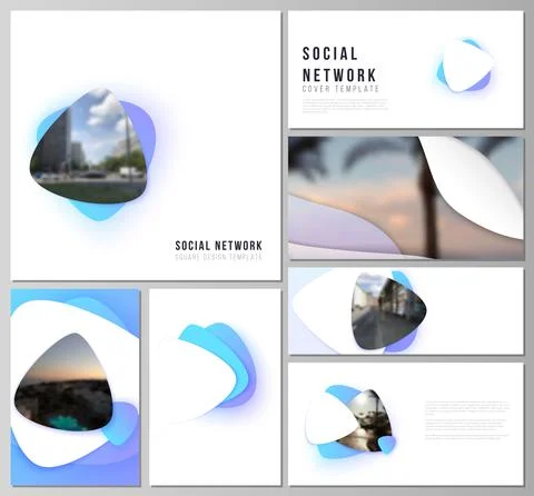 The minimalistic abstract vector illustration of editable layouts of modern Stock-Illustration