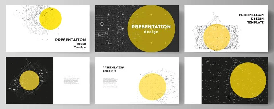 The minimalistic abstract vector illustration layout of the presentation slides 스톡 일러스트