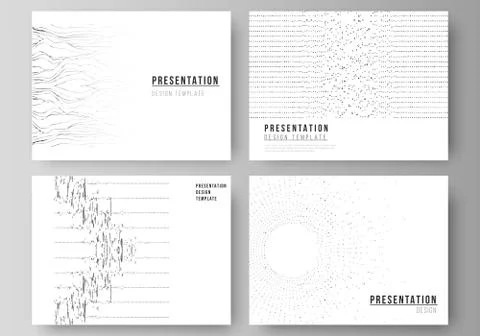 The minimalistic abstract vector illustration layout of the presentation slides 스톡 일러스트