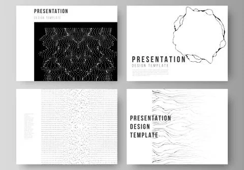 The minimalistic abstract vector illustration layout of the presentation slides 库存插图