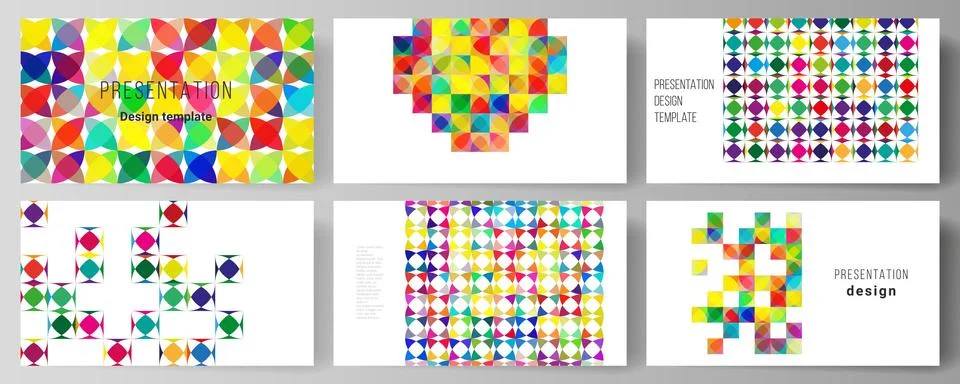 The minimalistic abstract vector illustration layout of the presentation slides Stock Illustration