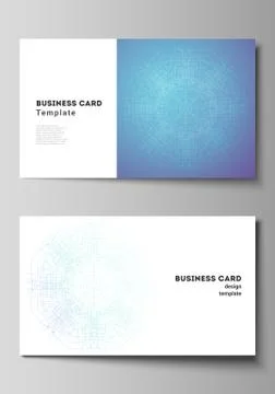 The minimalistic abstract vector illustration layout of two creative business Illustrazione stock
