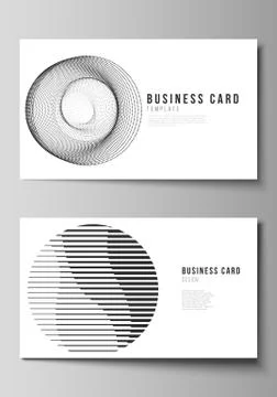 The minimalistic abstract vector illustration layout of two creative business Stock Illustration