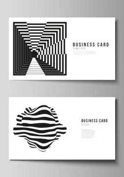 The minimalistic abstract vector illustration layout of two creative business Stock Illustration