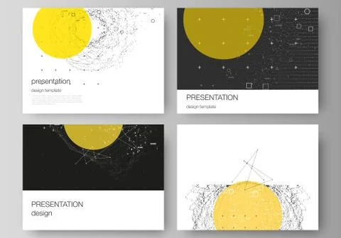 The minimalistic abstract vector illustration layout of the presentation slides 스톡 일러스트