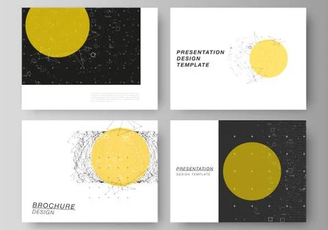 The minimalistic abstract vector illustration layout of the presentation slides 스톡 일러스트