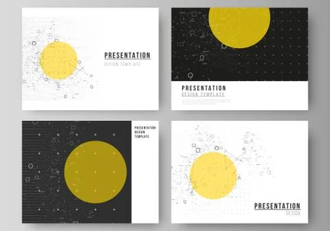 The minimalistic abstract vector illustration layout of the presentation slid 스톡 일러스트