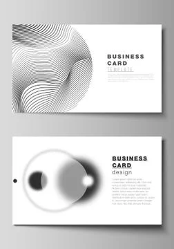 The minimalistic abstract vector illustration layout of two creative business Stock Illustration