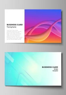 The minimalistic abstract vector illustration layout of two creative business Stock Illustration
