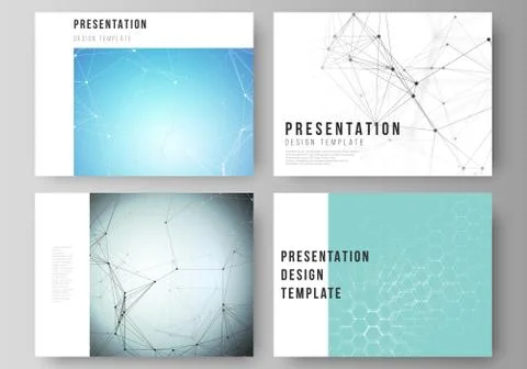 The minimalistic abstract vector layout of the presentation slides design Illustrazione stock