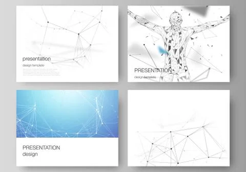 The minimalistic abstract vector layout of the presentation slides design イラスト素材