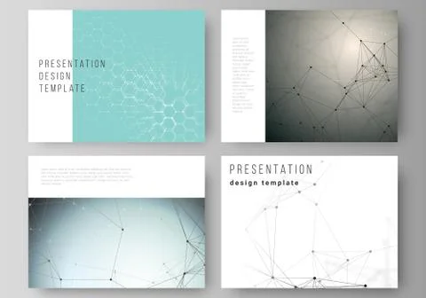 The minimalistic abstract vector layout of the presentation slides design Illustrazione stock