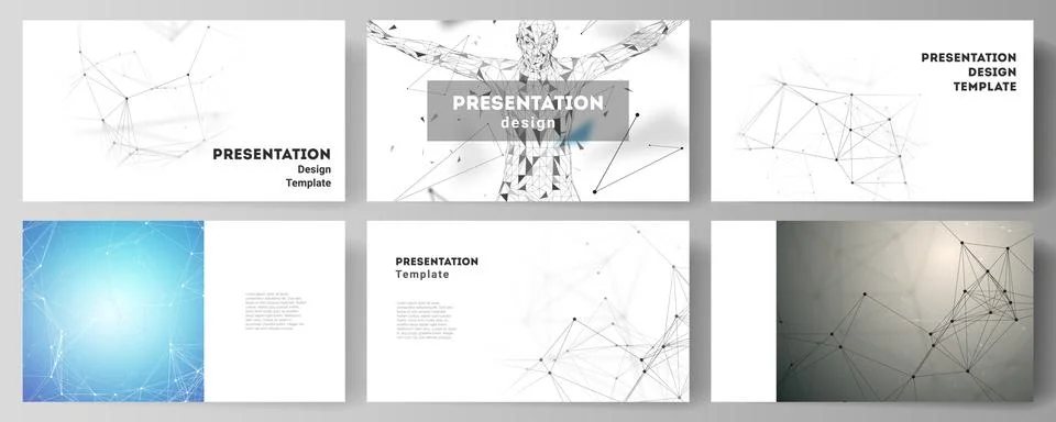 The minimalistic abstract vector layout of the presentation slides design イラスト素材