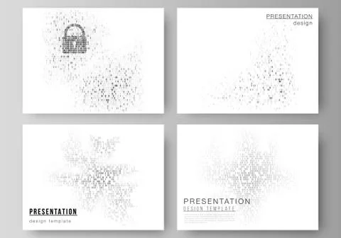The minimalistic abstract vector layout of the presentation slides design 스톡 일러스트