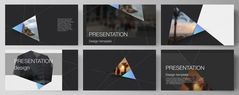 The minimalistic abstract vector layout of the presentation slides design Stock Illustration