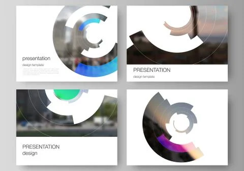 The minimalistic abstract vector layout of the presentation slides design Stock Illustration