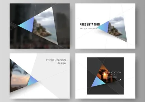 The minimalistic abstract vector layout of the presentation slides design Illustrazione stock