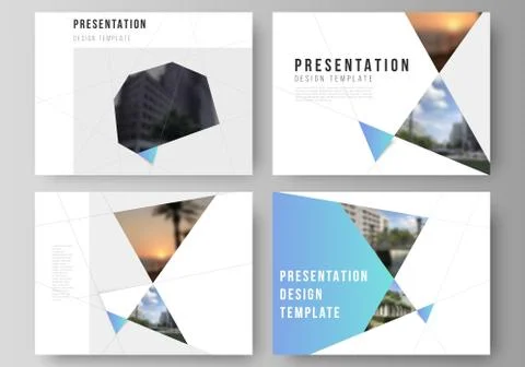 The minimalistic abstract vector layout of the presentation slides design Stock Illustration