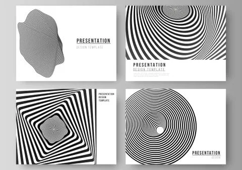 The minimalistic abstract vector layout of the presentation slides design Illustrazione stock