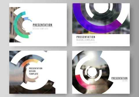The minimalistic abstract vector layout of the presentation slides design Illustrazione stock