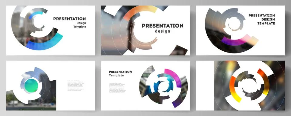 The minimalistic abstract vector layout of the presentation slides design Illustrazione stock
