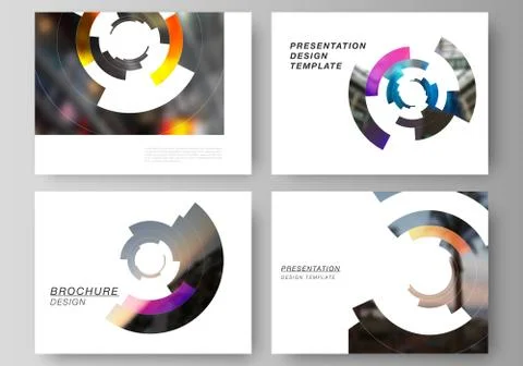 The minimalistic abstract vector layout of the presentation slides design Illustrazione stock