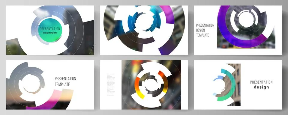 The minimalistic abstract vector layout of the presentation slides design Stock Illustration