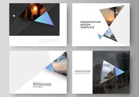 The minimalistic abstract vector layout of the presentation slides design Illustrazione stock