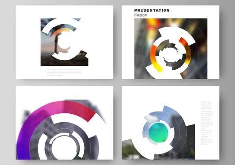 The minimalistic abstract vector layout of the presentation slides design Stock Illustration