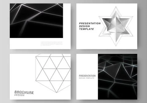 The minimalistic abstract vector layout of the presentation slides design Stock Illustration